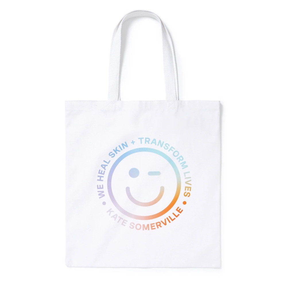 MOVING SALE Kate Somerville New White Canvas Tote